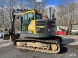 2019 Volvo ECR145EL crawler excavator, rear three-quarter view