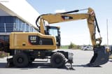 2016 Caterpillar M318F wheel excavator, side view