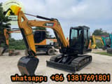 2023 Sany SY60C mini excavator, front three-quarter view