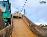 1985 Stichweh KS400 excavator, close-up of conveyor and bucket
