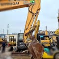 2019 Hyundai R210W-9S wheel excavator boom and bucket detail