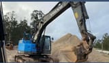 2013 Volvo ECR235DL crawler excavator, side profile view