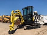 2012 Yanmar VIO25-4 mini excavator, front three-quarter view
