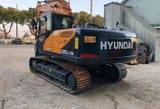 2021 Hyundai R220LC-9S crawler excavator, rear three-quarter view