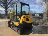 2021 JCB 8026 CTS mini excavator, front three-quarter view