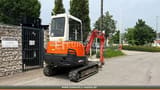 2010 Kubota KX91-3 S2 mini excavator, rear three-quarter view