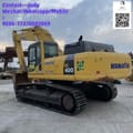 2021 Komatsu PC400 crawler excavator, rear three-quarter view