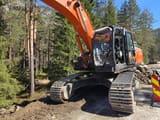 2023 Hitachi 300 LC crawler excavator, front three-quarter view