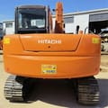 2018 Hitachi ZX70 mini excavator, rear view