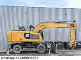 2018 Caterpillar MH3022 wheel excavator, side profile view