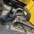 Komatsu PC30MR mini excavator rear view with blade