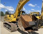 2023 Komatsu PC360LCI-11E0 crawler excavator, front three-quarter view