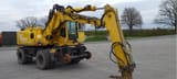 2005 Atlas 1604 ZW wheel excavator, side profile view