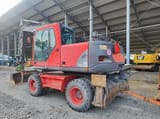 2005 Volvo EW160B wheel excavator rear view