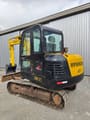 2008 Hyundai R60-7 mini excavator, rear three-quarter view