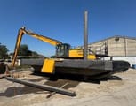 2008 JCB JS220LC crawler excavator with amphibious undercarriage, side view