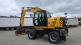 2013 JCB JS145W wheel excavator, side view