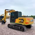 2022 Sany SY135C Pro crawler excavator, rear three-quarter view