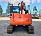 2014 Hitachi ZX85US-5A mini excavator, rear view