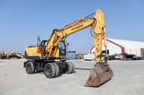 2015 Hyundai R140W-9A wheel excavator, side profile view