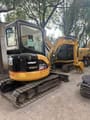 2016 Caterpillar 303CR mini excavator, rear three-quarter view