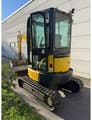 2017 Komatsu PC26MR-3 mini excavator, rear three-quarter view