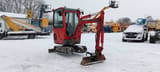 2017 Yanmar SV18 mini excavator, front three-quarter view