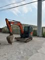 2018 Doosan DX55 mini excavator, side profile view