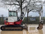 2018 Takeuchi TB280FR mini excavator, side view