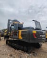 2018 Volvo EC210 crawler excavator, rear three-quarter view