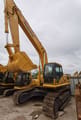 2019 Komatsu PC300-7 crawler excavator, front three-quarter view