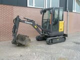 2019 Volvo ECR18E mini excavator, side view