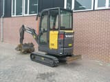 2019 Volvo ECR18E mini excavator, rear three-quarter view