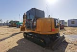2020 Caterpillar 308E2 mini excavator, rear three-quarter view
