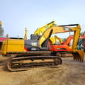 2020 Caterpillar 320D2 crawler excavator, side profile view