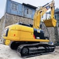 2020 Caterpillar 330D2 crawler excavator, rear three-quarter view