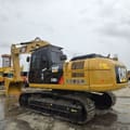 2020 Caterpillar 330D2 crawler excavator, rear three-quarter view