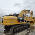 2020 Caterpillar 330D2L crawler excavator, rear three-quarter view
