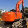 2020 Hitachi Zaxis 200 crawler excavator, rear three-quarter view