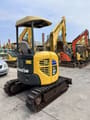 2020 Komatsu PC20MR mini excavator, rear three-quarter view