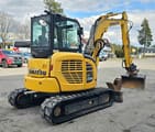 2020 Komatsu PC55MR-5 mini excavator, rear three-quarter view