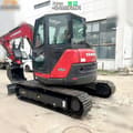 2020 Yanmar ViO80 crawler excavator, rear three-quarter view
