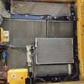 2021 Caterpillar 330GC crawler excavator engine cooling system view