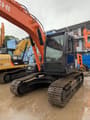 2021 Hitachi ZX120 crawler excavator, front three-quarter view
