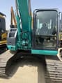 2021 Kobelco 135SR crawler excavator, front view of the cab and upper structure