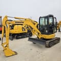 2021 Komatsu PC70 mini excavator, side view