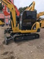 2021 Komatsu PC56 mini excavator, side view