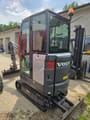 2021 Volvo EC18E mini excavator, rear three-quarter view