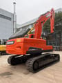 2022 Doosan DX225LC-9C crawler excavator, rear three-quarter view