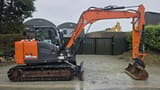 2022 Hitachi Zaxis 85USB mini excavator, side view